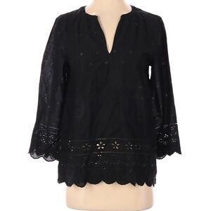 Old navy eyelet boho peasant split neck blouse Xs cottagecore